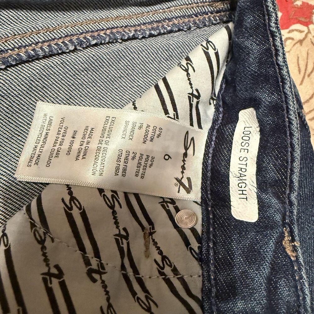 Seven 7 Loose Straight Sz 6 - Picture 5 of 6
